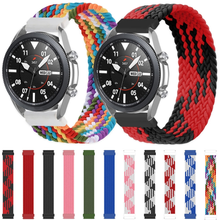 Verstellbares, elastisches Nylon-Ersatzarmband für Samsung Galaxy Watch Active / Active2 40 mm / Active2 44 mm, 165 mm