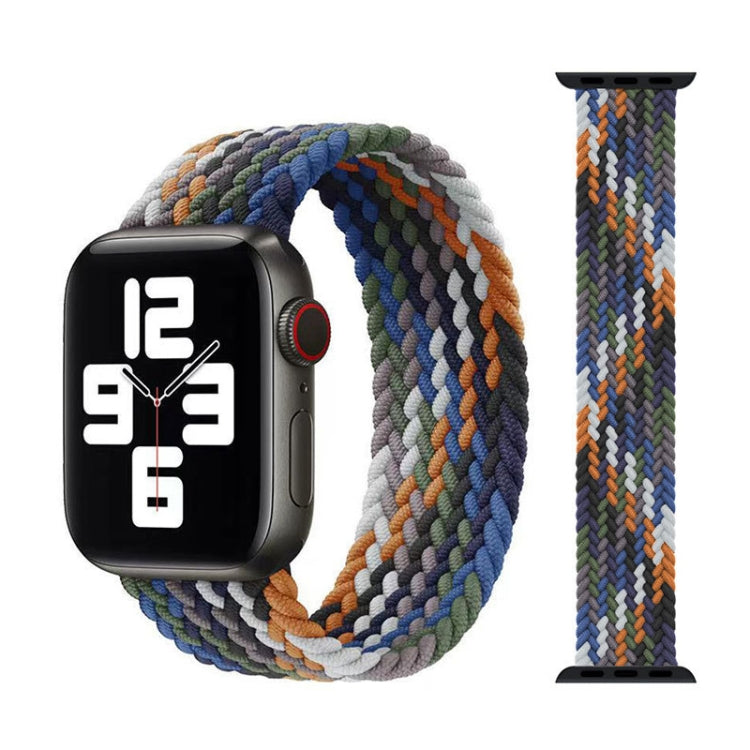 أحزمة ساعة بديلة من النايلون المضفر برأس معدني، الحجم: XS 135مم لسلسلة Apple Watch 6 و SE و 5 و 4 بمقاس 44مم / 3 و 2 و 1 بمقاس 42مم، XS 135مم 44مم / 42مم
