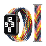 أحزمة ساعة بديلة من النايلون المضفر برأس معدني، الحجم: XS 135مم لسلسلة Apple Watch 6 و SE و 5 و 4 بمقاس 44مم / 3 و 2 و 1 بمقاس 42مم، XS 135مم 44مم / 42مم