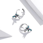 S925 Sterling Silver Vintage Dragonfly Ear Studs Women Earrings, Vintage Dragonfly