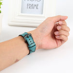 Crazy Horse Texture Leather Replacement Watchbands For Apple Watch Series, 7 45mm / 6 & SE & 5 & 4 44mm / 3 & 2 & 1 42mm, 7 41mm / 6 & SE & 5 & 4 40mm / 3 & 2 & 1 38mm