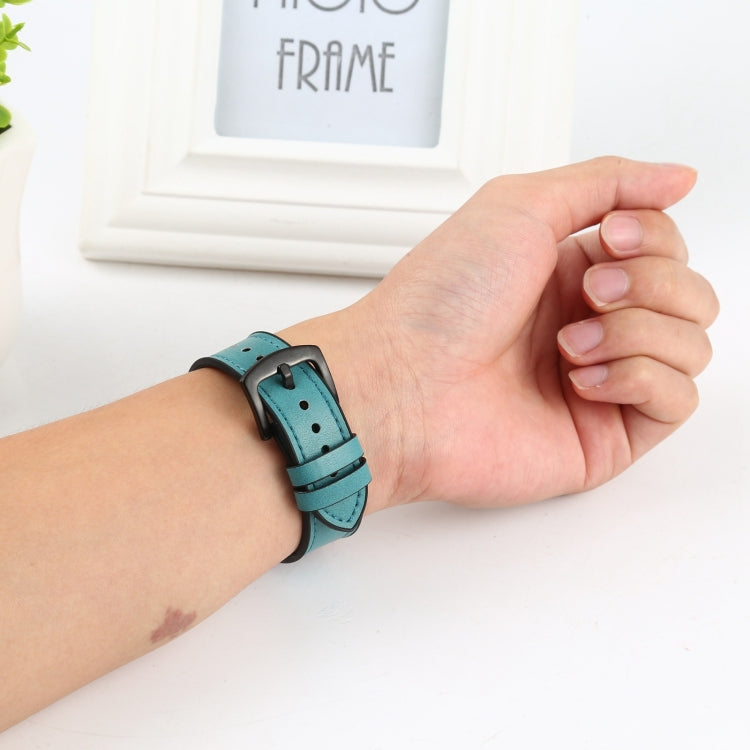 Crazy Horse Texture Leather Replacement Watchbands For Apple Watch Series, 7 45mm / 6 & SE & 5 & 4 44mm / 3 & 2 & 1 42mm, 7 41mm / 6 & SE & 5 & 4 40mm / 3 & 2 & 1 38mm