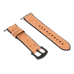 Ostrich Texture Leather Replacement Watchbands For Apple Watch Series, 7 45mm / 6 & SE & 5 & 4 44mm / 3 & 2 & 1 42mm, 7 41mm / 6 & SE & 5 & 4 40mm / 3 & 2 & 1 38mm