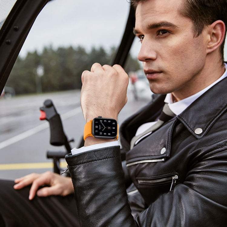 8-shaped Buckle Nylon Replacement Strap Watchband, For Apple Watch Series 9&8&7 41mm / SE 3&SE 2&6&SE&5&4 40mm / 3&2&1 38mm, For Apple Watch Series  7  45mm / & 6 & SE & 5 & 4 44mm