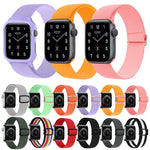 8-shaped Buckle Nylon Replacement Strap Watchband, For Apple Watch Series 9&8&7 41mm / SE 3&SE 2&6&SE&5&4 40mm / 3&2&1 38mm, For Apple Watch Series  7  45mm / & 6 & SE & 5 & 4 44mm