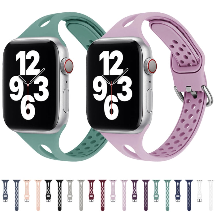 Silicone Replacement Watchbands For Apple Watch Series, 7 45mm / 6 & SE & 5 & 4 44mm / 3 & 2 & 1 42mm, 7 41mm / 6 & SE & 5 & 4 40mm / 3 & 2 & 1 38mm