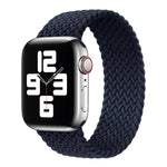 Metal Head Braided Nylon Solid Color Replacement Strap Watchband For Apple Watch Series 6 & SE & 5 & 4 40mm / 3 & 2 & 1 38mm, XS 128mm, S 135mm, M 145mm