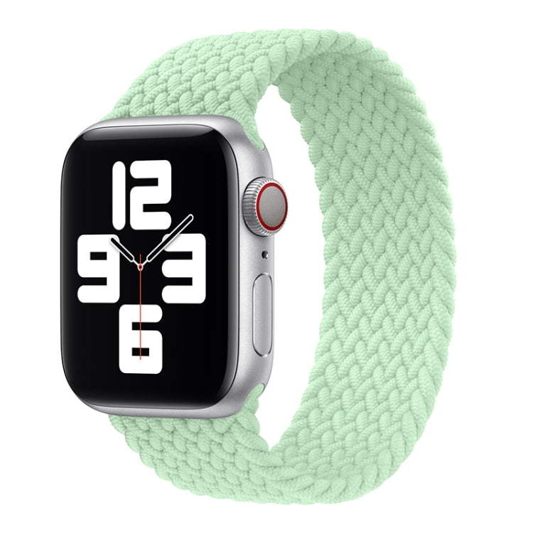 Metal Head Braided Nylon Solid Color Replacement Strap Watchband For Apple Watch Series 6 & SE & 5 & 4 44mm / 3 & 2 & 1 42mm, XS 135mm, S 145mm, M 155mm