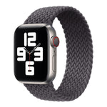 Metal Head Braided Nylon Solid Color Replacement Strap Watchband For Apple Watch Series 6 & SE & 5 & 4 44mm / 3 & 2 & 1 42mm, XS 135mm, S 145mm, M 155mm