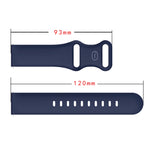 Butterfly Buckle Silicone Replacement Strap Watchband, 20mm For Samsung Galaxy Watch Active 3 41mm, 22mm For Samsung Galaxy Watch Active 3 45mm