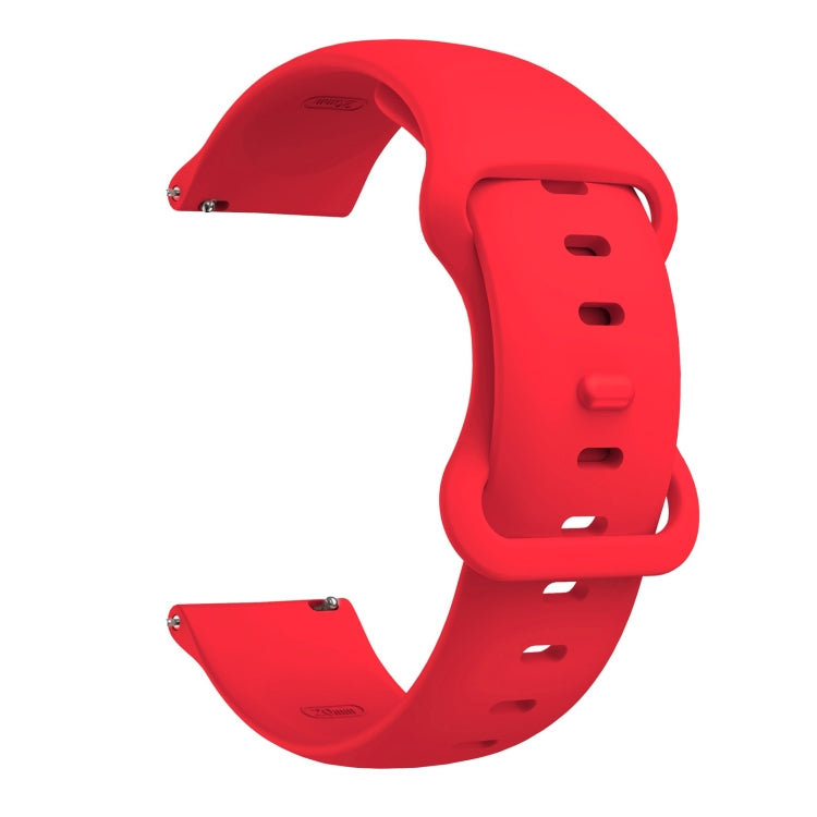 Butterfly Buckle Silicone Replacement Strap Watchband, 20mm For Samsung Galaxy Watch Active 3 41mm, 22mm For Samsung Galaxy Watch Active 3 45mm