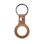 Mutural PU Leather Protective Case with Key Ring for AirTag 2nd Gen / AirTag 1st Gen