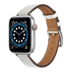 B Style Leather Strap Watchband For Apple Watch Series, 7 45mm / 6 & SE & 5 & 4 44mm / 3 & 2 & 1 42mm, 7 41mm / 6 & SE & 5 & 4 40mm / 3 & 2 & 1 38mm