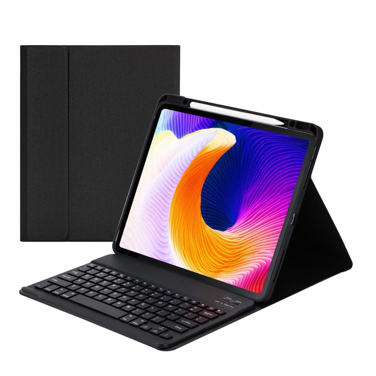 غطاء حماية بلاستيكي قابل للفصل مع لوحة مفاتيح بلوتوث وحامل وفتحة قلم لجهاز iPad Pro 12.9 بوصة 2021 / 2020 / 2018 طراز HK132