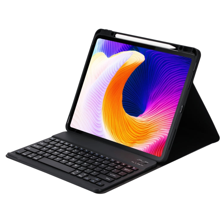 غطاء حماية بلاستيكي قابل للفصل مع لوحة مفاتيح بلوتوث وحامل وفتحة قلم لجهاز iPad Pro 12.9 بوصة 2021 / 2020 / 2018 طراز HK132