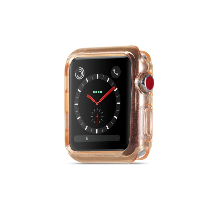 Glitter Powder TPU Protective Case, For Apple Watch Series 6 / 5 / 4 / Watch SE 44mm, For Apple Watch Series 3 & 2 & 1 42mm, For Apple Watch Series 6 / 5 / 4 / Watch SE 40mm, For Apple Watch Series 3 & 2 & 1 38mm