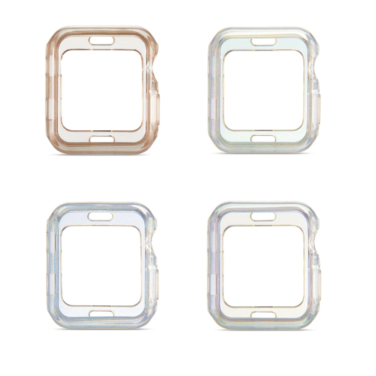 Glitter Powder TPU Protective Case, For Apple Watch Series 6 / 5 / 4 / Watch SE 44mm, For Apple Watch Series 3 & 2 & 1 42mm, For Apple Watch Series 6 / 5 / 4 / Watch SE 40mm, For Apple Watch Series 3 & 2 & 1 38mm