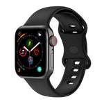 سوار ساعة سيليكون بحجم كبير لسلسلة Apple Watch، 7 مقاس 41مم / 6 و SE و 5 و 4 مقاس 40مم / 3 و 2 و 1 مقاس 38مم، الحجم: حجم كبير، 7 مقاس 45مم / 6 و SE و 5 و 4 مقاس 44مم / 3 و 2 و 1 مقاس 42مم، الحجم: حجم كبير