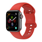 سوار ساعة سيليكون بحجم كبير لسلسلة Apple Watch، 7 مقاس 41مم / 6 و SE و 5 و 4 مقاس 40مم / 3 و 2 و 1 مقاس 38مم، الحجم: حجم كبير، 7 مقاس 45مم / 6 و SE و 5 و 4 مقاس 44مم / 3 و 2 و 1 مقاس 42مم، الحجم: حجم كبير