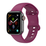 سوار ساعة سيليكون بحجم كبير لسلسلة Apple Watch، 7 مقاس 41مم / 6 و SE و 5 و 4 مقاس 40مم / 3 و 2 و 1 مقاس 38مم، الحجم: حجم كبير، 7 مقاس 45مم / 6 و SE و 5 و 4 مقاس 44مم / 3 و 2 و 1 مقاس 42مم، الحجم: حجم كبير