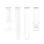 Silicone Watchbands For Apple Watch Series, 7 41mm / 6 & SE & 5 & 4 40mm / 3 & 2 & 1 38mm, Size: Small Code, 7 45mm / 6 & SE & 5 & 4 44mm / 3 & 2 & 1 42mm, Size: Small Code