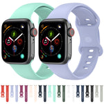 Silicone Watchbands For Apple Watch Series, 7 41mm / 6 & SE & 5 & 4 40mm / 3 & 2 & 1 38mm, Size: Small Code, 7 45mm / 6 & SE & 5 & 4 44mm / 3 & 2 & 1 42mm, Size: Small Code