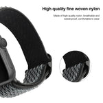 Wave Texture Nylon Replacement Watchbands For Apple Watch Series, 7 45mm / 6 & SE & 5 & 4 44mm / 3 & 2 & 1 42mm, 7 41mm / 6 & SE & 5 & 4 40mm / 3 & 2 & 1 38mm