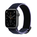 Wave Texture Nylon Replacement Watchbands For Apple Watch Series, 7 45mm / 6 & SE & 5 & 4 44mm / 3 & 2 & 1 42mm, 7 41mm / 6 & SE & 5 & 4 40mm / 3 & 2 & 1 38mm
