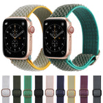 Wave Texture Nylon Replacement Watchbands For Apple Watch Series, 7 45mm / 6 & SE & 5 & 4 44mm / 3 & 2 & 1 42mm, 7 41mm / 6 & SE & 5 & 4 40mm / 3 & 2 & 1 38mm