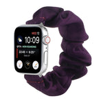 Scarf Hair Tie Replacement Watchbands For Apple Watch Series, 7 45mm / 6 & SE & 5 & 4 44mm / 3 & 2 & 1 42mm, 7 41mm / 6 & SE & 5 & 4 40mm / 3 & 2 & 1 38mm