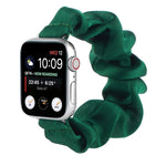 Scarf Hair Tie Replacement Watchbands For Apple Watch Series, 7 45mm / 6 & SE & 5 & 4 44mm / 3 & 2 & 1 42mm, 7 41mm / 6 & SE & 5 & 4 40mm / 3 & 2 & 1 38mm