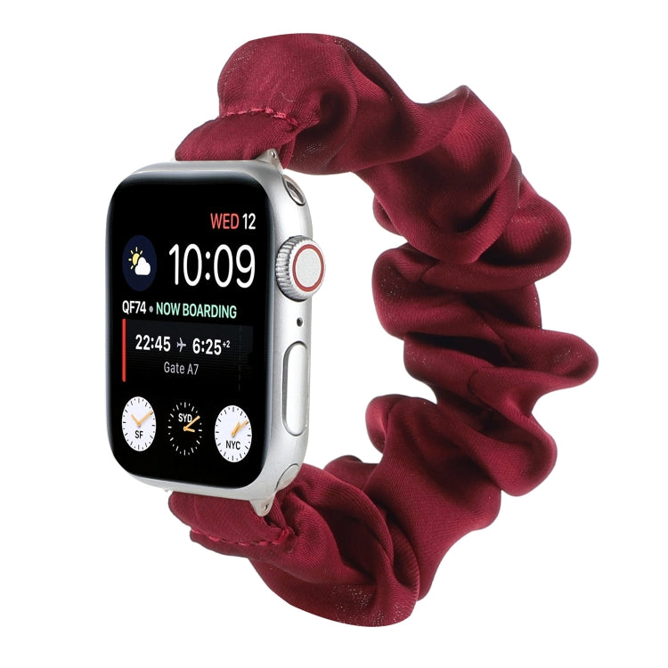 Scarf Hair Tie Replacement Watchbands For Apple Watch Series, 7 45mm / 6 & SE & 5 & 4 44mm / 3 & 2 & 1 42mm, 7 41mm / 6 & SE & 5 & 4 40mm / 3 & 2 & 1 38mm