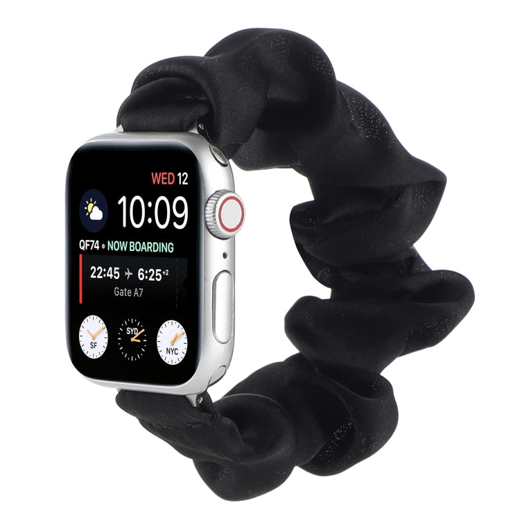 Scarf Hair Tie Replacement Watchbands For Apple Watch Series, 7 45mm / 6 & SE & 5 & 4 44mm / 3 & 2 & 1 42mm, 7 41mm / 6 & SE & 5 & 4 40mm / 3 & 2 & 1 38mm