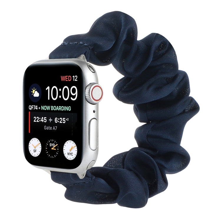 Scarf Hair Tie Replacement Watchbands For Apple Watch Series, 7 45mm / 6 & SE & 5 & 4 44mm / 3 & 2 & 1 42mm, 7 41mm / 6 & SE & 5 & 4 40mm / 3 & 2 & 1 38mm