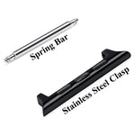 2 PCS Watchbands Stainless Steel Acoustic Ear Connector, Width: 22mm For Apple Watch Series 6 & SE & 5 & 4 44mm / 3 & 2 & 1 42mm, Width: 22mm For Apple Watch 44mm / 42mm