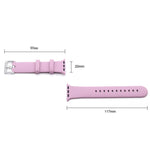 Silver Buckle Silicone Replacement Strap Watchband, For Apple Watch Series 7  41mm / & 6 & SE & 5 & 4 40mm, For Apple Watch Series  7  45mm / & 6 & SE & 5 & 4 44mm