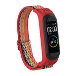 For Xiami Mi Band 6 / 5 / 4 / 3 Wavy Texture 8-shaped Buckle Replacement Strap Watchband