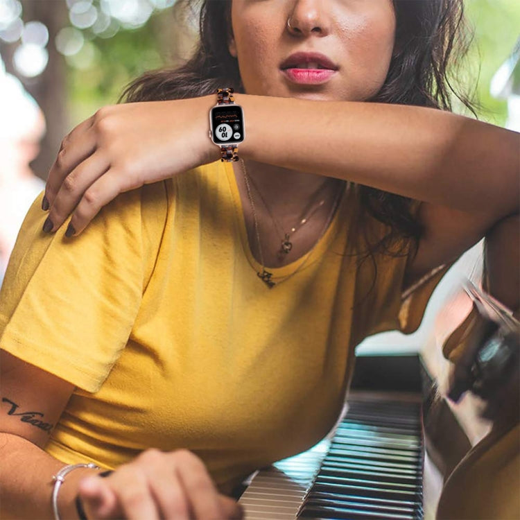 Oval Resin Replacement Strap Watchband, For Apple Watch Series 7  41mm / & 6 & SE & 5 & 4 40mm, For Apple Watch Series  7  45mm / & 6 & SE & 5 & 4 44mm