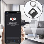 Four Square Carbon Fiber Case with Keychain Ring For AirTag 2nd Gen / AirTag 1st Gen