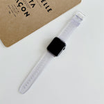 Discoloration in Light TPU Replacement Watchbands For Apple Watch Series, 7 45mm / 6 & SE & 5 & 4 44mm / 3 & 2 & 1 42mm, 7 41mm / 6 & SE & 5 & 4 40mm / 3 & 2 & 1 38mm