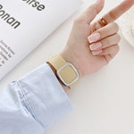 Modern Style Silicone Replacement Strap Watchband For Apple Watch Series 6 & SE & 5 & 4 40mm / 3 & 2 & 1 38mm, Black Buckle, Rose Gold Buckle, Silver Buckle