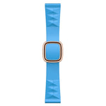 Modern Style Silicone Replacement Strap Watchband For Apple Watch Series 6 & SE & 5 & 4 40mm / 3 & 2 & 1 38mm, Black Buckle, Rose Gold Buckle, Silver Buckle