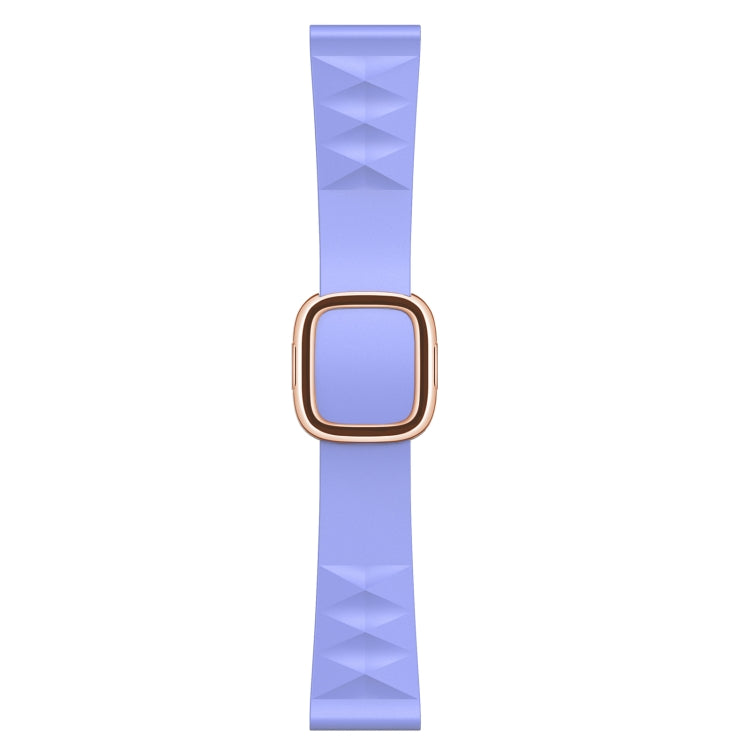 Modern Style Silicone Replacement Strap Watchband For Apple Watch Series 6 & SE & 5 & 4 40mm / 3 & 2 & 1 38mm, Black Buckle, Rose Gold Buckle, Silver Buckle