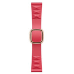 Modern Style Silicone Replacement Strap Watchband For Apple Watch Series 6 & SE & 5 & 4 40mm / 3 & 2 & 1 38mm, Black Buckle, Rose Gold Buckle, Silver Buckle