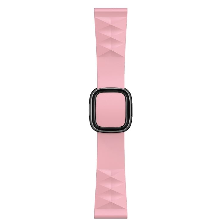 Modern Style Silicone Replacement Strap Watchband For Apple Watch Series 6 & SE & 5 & 4 44mm / 3 & 2 & 1 42mm, Black Buckle, Rose Gold Buckle, Silver Buckle