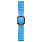 Modern Style Silicone Replacement Strap Watchband For Apple Watch Series 6 & SE & 5 & 4 44mm / 3 & 2 & 1 42mm, Black Buckle, Rose Gold Buckle, Silver Buckle