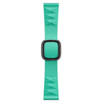 Modern Style Silicone Replacement Strap Watchband For Apple Watch Series 6 & SE & 5 & 4 44mm / 3 & 2 & 1 42mm, Black Buckle, Rose Gold Buckle, Silver Buckle