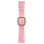 Modern Style Silicone Replacement Strap Watchband For Apple Watch Series 6 & SE & 5 & 4 44mm / 3 & 2 & 1 42mm, Black Buckle, Rose Gold Buckle, Silver Buckle