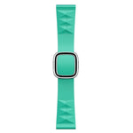 Modern Style Silicone Replacement Strap Watchband For Apple Watch Series 6 & SE & 5 & 4 44mm / 3 & 2 & 1 42mm, Black Buckle, Rose Gold Buckle, Silver Buckle