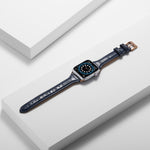 Crocodile Texture Leather Replacement Strap Watchband, For Apple Watch Series 7  41mm / & 6 & SE & 5 & 4 40mm